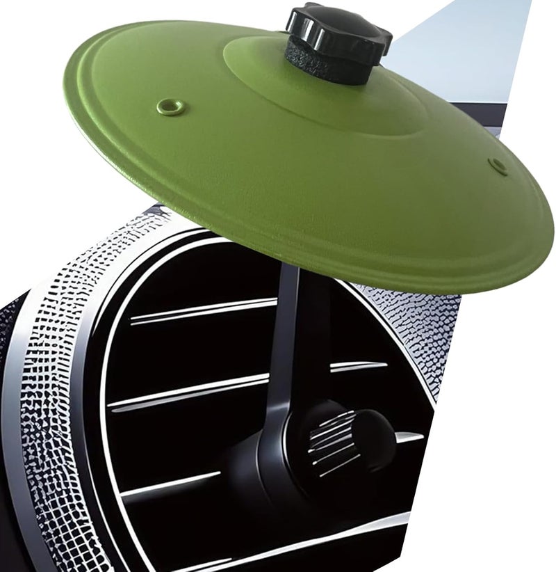 Zerikwon Car Cymbal, Car Crash Cymbal Air Vent - Easy Clip-On Mini Cymbal for Car Dashboard (green) - Image 1